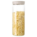 6 PCS Transparent Plastic Sealed Can Milk Powder Kitchen Grain Multi-grain Storage Tank, Size:L(Beige)
