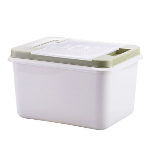 Household Kitchen Multifunctional Storage Box Insect-proof Moisture-proof Sealed Plastic Rice Barrel(Green)