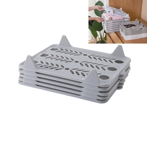 7PCS Multifunctional Quick Folding Clothes Board Clothes Folding Storage Artifact, Size:Big(Gray)