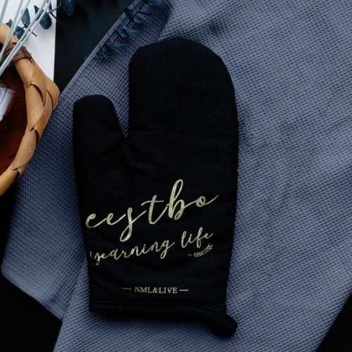 2 PCS Household Anti-scald Baking Microwave Oven Gloves(Black)