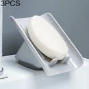 3 PCS Bathroom Wall-mounted Drain Soap Box Without Punching, Random Color Delivery