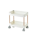 Rack Trolley Narrow Section Floor Multi-layer Book Storage Rack, Style:Two Layers