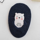 12 Pairs Children Shallow Mouth Invisible Cotton Thin Boat Socks Silicone Non-slip Baby Socks, Size:M(Black)