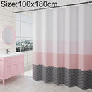 Geometric Shower Curtain Waterproof Bath Bathroom Curtain, Size:With 100 x Height 180cm