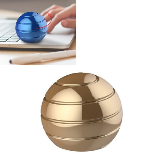 Fully Disassembled Rotating Tabletop Ball Decompression Gyroscope Tabletop Toy, Specification:Diameter 55mm(Gold)