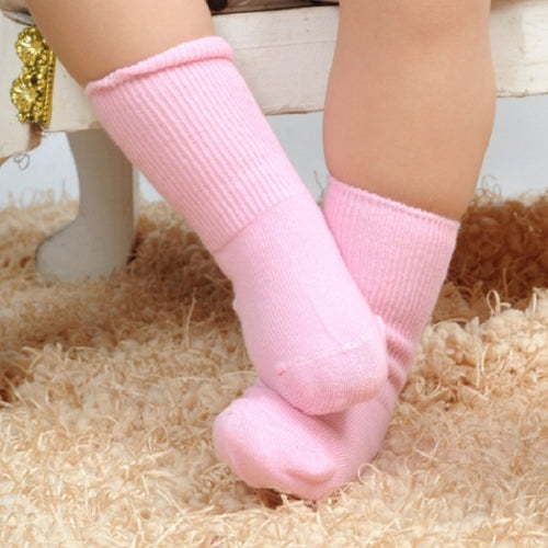 Silicone Non-slip Bottom Loose Cotton Baby Socks, Size:1-3 Years Old(Pink)