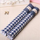 Refrigerator Handle Cover Fridge Door Handle Gloves Home Decor Kitchen Accessories (Blue Plaid)