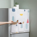 2 PCS H507 Waterproof Refrigerator Covers Anti-dust Microwave Cover With Storage Bag