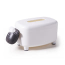 Cute Sheep Tissue Box Household Tea-Table Multi-function Drawer Tissue Paper Box(White)