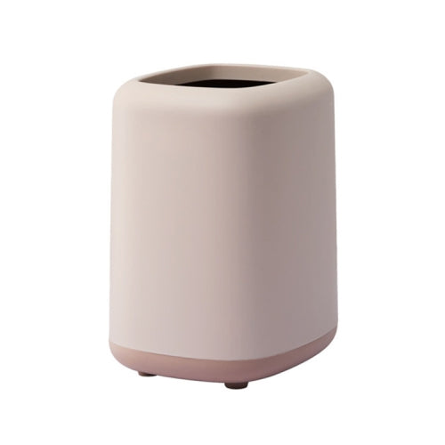 Household Kitchen Office Double-layer Trash Can(Pink)