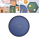 Round PU Leather Wrought Iron Tray Entrance Key Debris Storage Box, Size:L