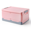 Student Books Sorting Artifact Plastic Folding Car Storage Box, Size:XL(Pink)