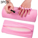 3 PCS Professional Soft Hand Rest Cushion Pillow Nail Art Design Manicure Care Salon Half Column Tool