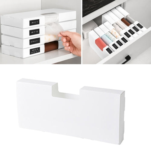 Fresh-keeping Bag Garbage Bag Disposable Gloves Removable Storage Box, Specification:Large(White)