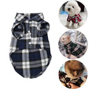 Summer Pet Dog Clothes for Small Dogs Fashion Cotton Cat Dog Plaid Shirt, Size:L(Blue)