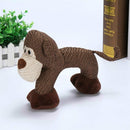 3 PCS BU812 Dog Chew Toys Bite Resistant Dog Squeaky Interactive Pets Supplies(Monkey)