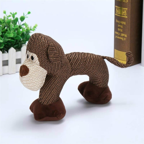 3 PCS BU812 Dog Chew Toys Bite Resistant Dog Squeaky Interactive Pets Supplies(Monkey)