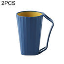 2 PCS Couple Creative Simple Home with Handle Wash Brushing Cup(Blue)