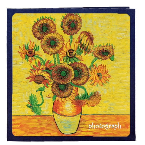 Retro Art DIY Handmade Photo Album Self-Adhesive Film Album, Colour:18 inch Sunflower(60 White Card Inner Pages)