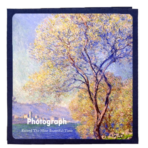 Art Retro DIY Pasted Film Photo Album Family Couple Commemorative Large-Capacity Album, Colour:16 inch Antibes(40 White Card Inner Pages)