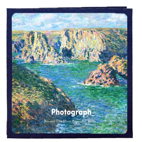 Art Retro DIY Pasted Film Photo Album Family Couple Commemorative Large-Capacity Album, Colour:16 inch Bell Island(40 White Card Inner Pages)