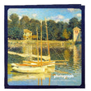 Art Retro DIY Pasted Film Photo Album Family Couple Commemorative Large-Capacity Album, Colour:18 inch Bridge Of Argenteuil(40 White Card Inner Pages)