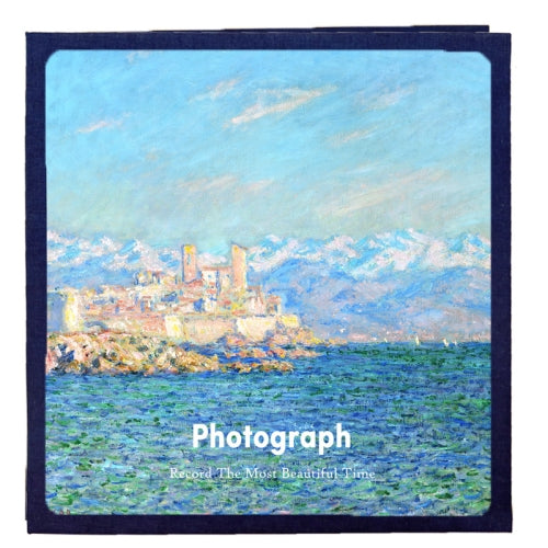 Art Retro DIY Pasted Film Photo Album Family Couple Commemorative Large-Capacity Album, Colour:16 inch Castle(60 White Card Inner Pages)