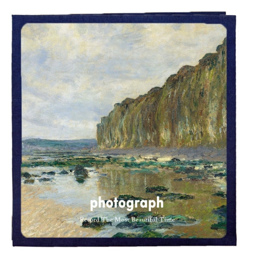 Art Retro DIY Pasted Film Photo Album Family Couple Commemorative Large-Capacity Album, Colour:18 inch Bouvier Cliff(60 White Card Inner Pages)