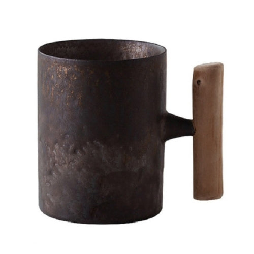 Gilt Glazed Wooden Handle Filter Tea Cup, Style:008