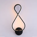 Creative Aluminum Die-casting Bedroom Bedside Stairs Hotel Room Aisle LED Wall Lamp, Color Temperature:Cold White, Model:Q-10(Black)