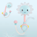 Sunflower Baby Shower Faucet Spout Baby Bath Spout Babies Play Swimming Bathroom Toys(Blue)