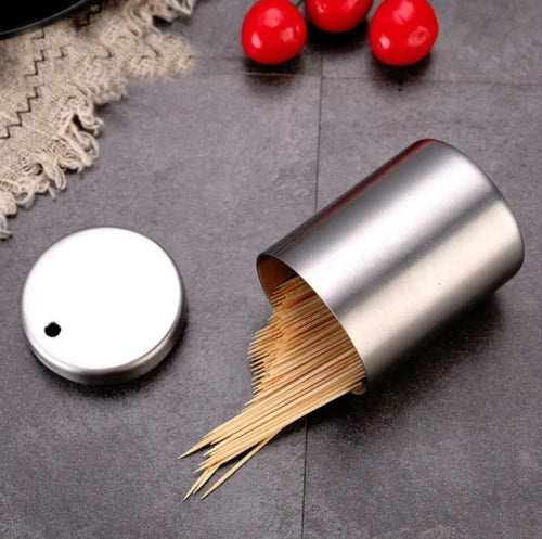 3 PCS Household Restaurant Stainless Steel Drop Resistance Toothpick Holder Toothpick Storage Box