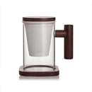 High Borosilicate Glass Sheep Fat Jade Porcelain Tea Leak Bubble Tea Cup, Capacity: 300ML, Style:Yisheng Cup 2A