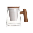 High Borosilicate Glass Sheep Fat Jade Porcelain Tea Leak Bubble Tea Cup, Capacity: 300ML, Style:Three Sheng Cup 7B