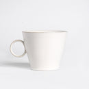 Ceramic Mug White Glazed Milk Coffee Cup Water Cup, Style:003