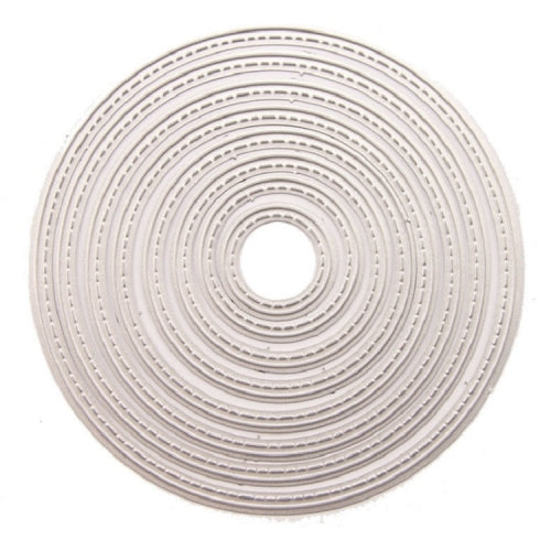 8 In 1 DIY Metal Embossed Cutting Die Carbon Steel Paper-cutting Card Round Template