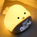 Multifunctional Time Bird Silent Bedside Bedroom Electronic Alarm Clock