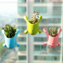 3 PCS Wall-mounted Plant Growing Vase Home Office Storage Box Random Color Delivery