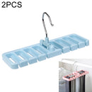 2 PCS Multifunctional Home Organizer Wardrobe Tie Rack Storage Rack, Color:Blue