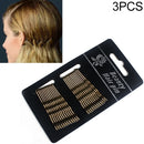 3 PCS Female Black Gold Barrettes Hair Clips Headbands Hair Accessories(4