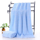 Adult Thick Jacquard Bath Towel, Size: 70 x 140cm(Light Blue)