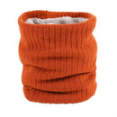 Autumn and Winter Outdoor Cycling Plus Velvet Knitted Warm Windproof Scarf(Orange)