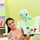 Kawaii Plush Children Giraffe Kids Sofa Children Baby Girls Boys Plush Giraffe Toys, Color:Mint Green, Size:Height35cm