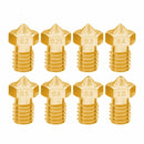 8 PCS Bugatti 3D Printer Accessories E3D-V5 V6 Nozzle M6 Thread Consumables Hot Nozzle, Size:3/0.8mm