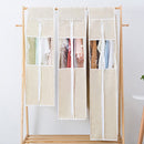 60x90cm Three-dimensional Waterproof Dustproof Clothes Cover Suit Dress Coat Garment Case Bag(Beige)