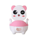Baby Potty Toilet Bowl Training Seat Portable Urinal Comfortable Backrest Cartoon Cute Toilet(Pink cat)