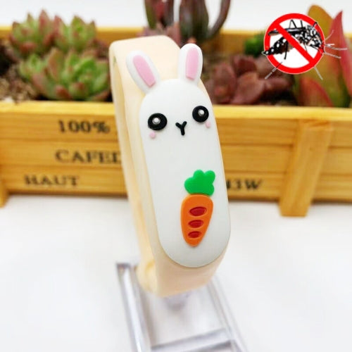 4 PCS Outdoor Children Cartoon Silicone Animal Mosquito Repellent Bracelet, Style:Radish