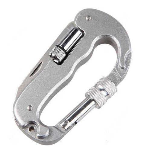 Multifunctional Folding Security Self Defense Folding Saw Carabiner Hanging Buckle Wild Survival Equipment