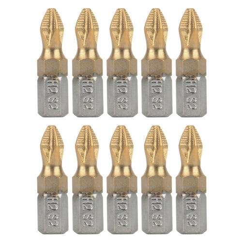 3 Sets 10 In 1 PH2 Anti-slip Titanium Screwdriver Bit Set