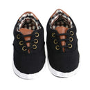 Baby Shoes Toddler Infants Shoes Canvas Sneaker, Shoe Size:12cm(Black)